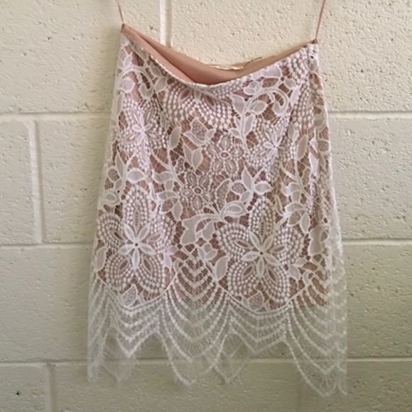 💋 Love Culture eyelash lace skirt top set - Picture 2 of 9